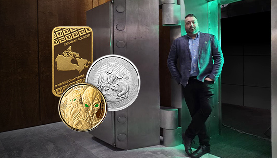 A picture of a TD's alien world of gold coins